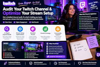 audit your twitch channel and optimize your stream setup