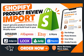 import add shopify product review ali express esty judge me reputon loox junip