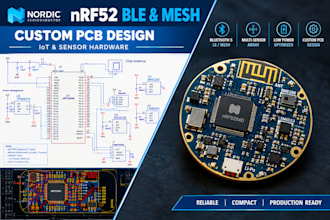 design nordic nrf52 ble and mesh custom sensor boards