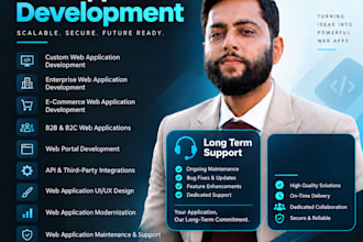 develop a web application, saas, fintech, ecommerce platform