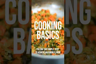 create cooking recipe videos and teach you how to cook delicious meals