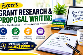 research funding opportunities and write compelling grant proposals