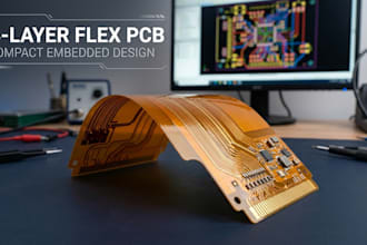 design a 4 layer flexible pcb for compact embedded devices and custom circuits