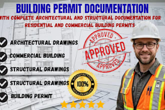 architectural and structural plan for residential and commercial building permit