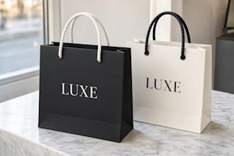 create branded shopping bag design for your store