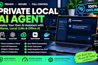 deploy private local ai agent, muse glmmer ai agent offline ai agent, llm ollama