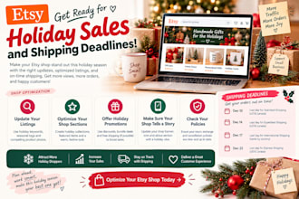 optimize your etsy shop for holiday sales and shipping deadlines