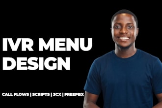 design your IVR phone menu call flow and pbx ready voice prompts