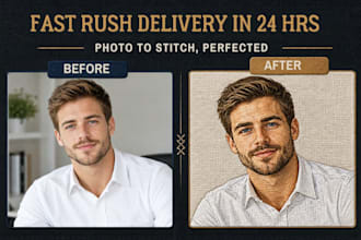 digitize image to embroidery file with fast rush delivery