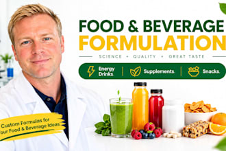 be your food scientist for food, beverages and drink formulation