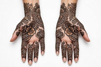 create beautiful bridal mehndi henna design and arabic henna art
