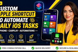 custom apple shortcut to automate daily ios tasks iphone carplay automations