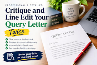 professionally critique and edit your query letter twice