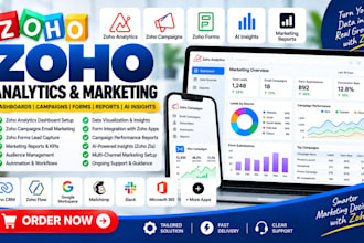make zoho analytics dashboards zoho campaigns zoho forms marketing report and ai