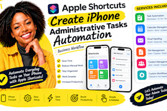 create apple shortcuts iphone administrative tasks automation business workflow