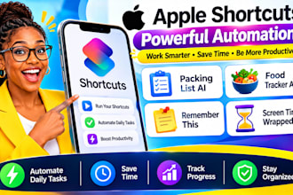 create apple shortcut packing list ai food tracker app remember this screen time