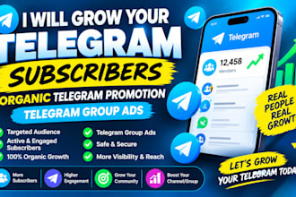 grow your telegram subscribers organic telegram promotion telegram group ads