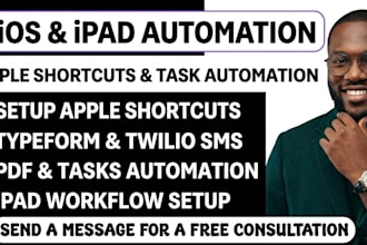 ios automation apple shortcuts ipad typeform twilio sms pdf tasks automation
