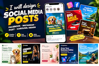 do social media ad design, fb, ig post, or youtube thumbnail