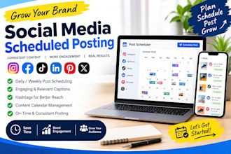 schedule your post on social media via metricool buffer hootsuite later