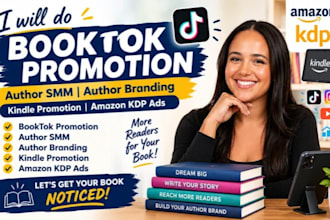 do booktok promotion author smm author branding amazon kdp ads