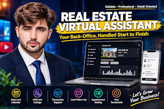 be your real estate virtual assistant for admin and CRM support
