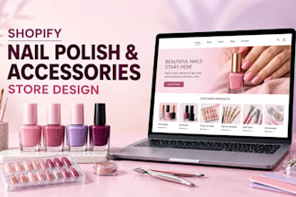 build or redesign your premium shopify nail polish and accessories store