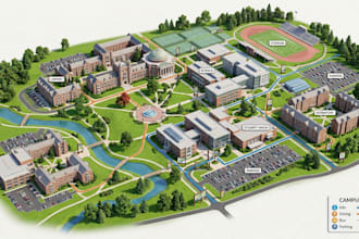 design university campus maps, college maps and wayfinding maps