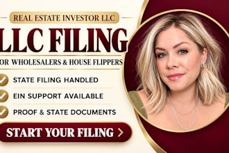 form your US real estate llc for wholesaling or house flipping
