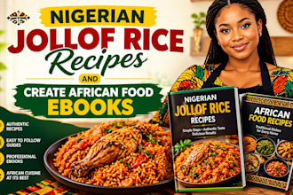 write nigerian jollof rice recipes and create african food ebooks