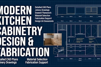 create detailed cabinet and architectural millwork shop drawings to help cabinet