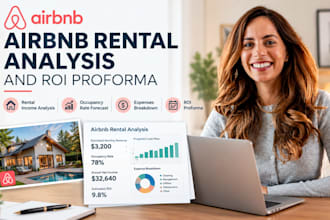 provide a comprehensive airbnb rental analysis and ROI proforma