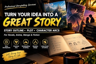 create a compelling story outline narrative and character arcs