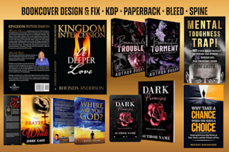do amazon kdp book cover design, fix rejected paperback bleed, trim size, spine