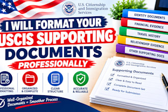 format your uscis supporting documents professionally