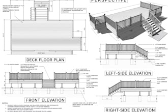 create deck permit drawings, deck plans and blueprints