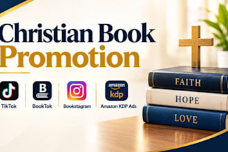 promote christian book tiktok booktok bookstagram amazon kdp ads