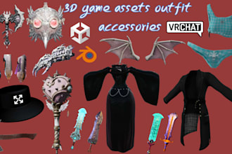 model vrchat outfits, vrchat assets vrchat props 3d clothing vrchat accessories