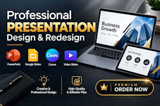 design google slides, powerpoint redesign, PPT slide, canva slide, video slide