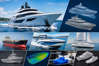 3d warship model yacht design 3d ship modeling boat design stability 3d printing