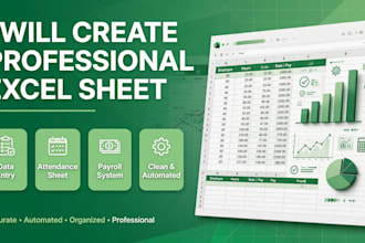 automated excel attendance sheet and data entry work