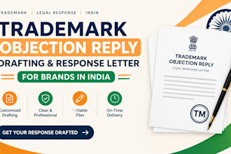 trademark objection reply drafting and legal response letter for brands in india