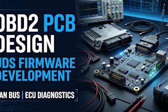 develop automotive diagnostic hardware, obd2 pcb and uds firmware