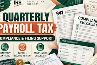 support quarterly payroll tax filing and compliance