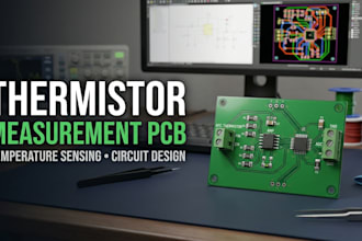 design a thermistor measurement and temperature controller pcb for embedded syst