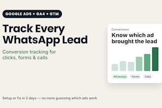 set up google ads conversion tracking for whatsapp clicks and forms