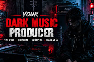 be your dark music producer for post punk, industrial, cyberpunk, black metal