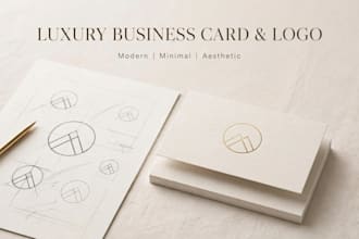 design aesthetic price list and business card