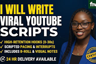write engaging youtube video script for video essay and documentary