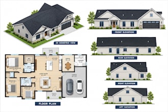 do adu floor plans, garage conversion and residential permit drawings